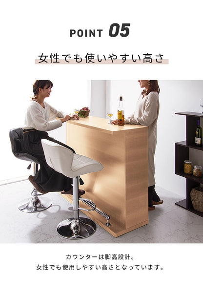 バーカウンター 幅120 高96 日本製 完成品 キッチンカウンター おしゃれ カウンターテーブル 間仕切り バーテーブル キッチンカウンター キッチン収納 カフェ レストラン 高級感 店舗 白 (代引不可)