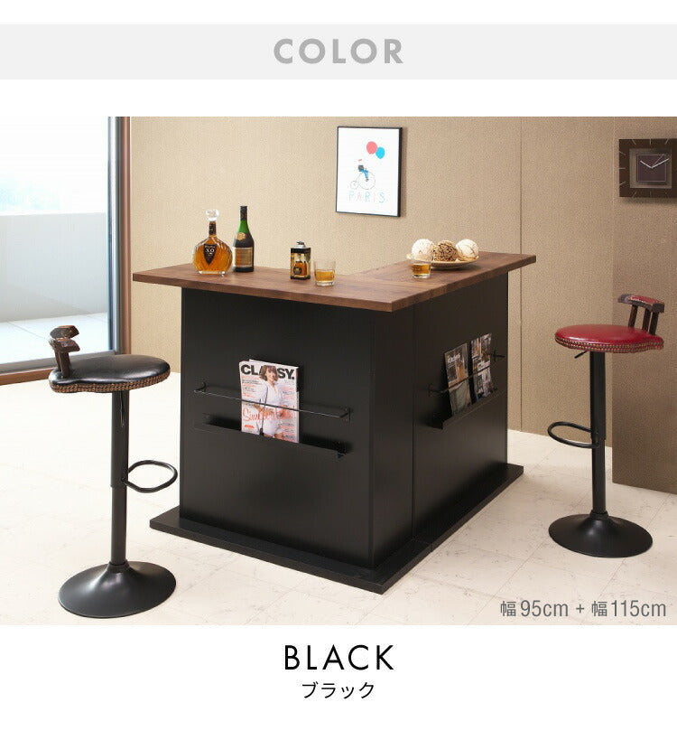 バーカウンター 幅95cm 日本製 完成品 ダイニングボード カウンターテーブル キッチンカウンター おしゃれ モダン キッチン 収納 バーテーブル (代引不可)
