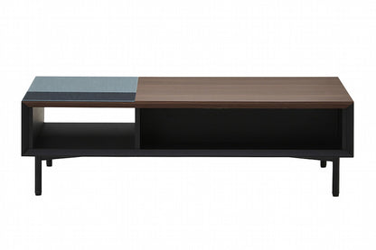 センターテーブル ローテーブル 120×60 木目×ガラスデザイン ガラス天板 スチール脚 おしゃれ モダン 幅120 奥行60 高さ35 コーヒーテーブル(代引不可)