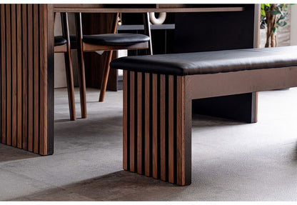 ダイニングベンチ 二人掛け 幅123cm 長椅子 木製 オーク ウォールナット ベンチソファ おしゃれ モダン 和風 リビング ダイニング 玄関 食卓椅子 チェア ベンチ(代引不可)