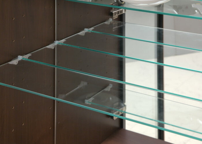 コレクションラック カップボード 幅77.6cm×高さ180cm 【完成品 開梱設置無料】 コレクションケース 飾り棚 ガラス棚 ショーケース(代引不可)