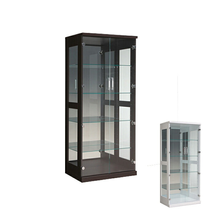 スタバ70 ハイタイプ コレクションラック H 幅70cm×高さ160cm 【完成品】 コレクションケース コレクションボード 飾り棚  ガラス棚  ショーケース