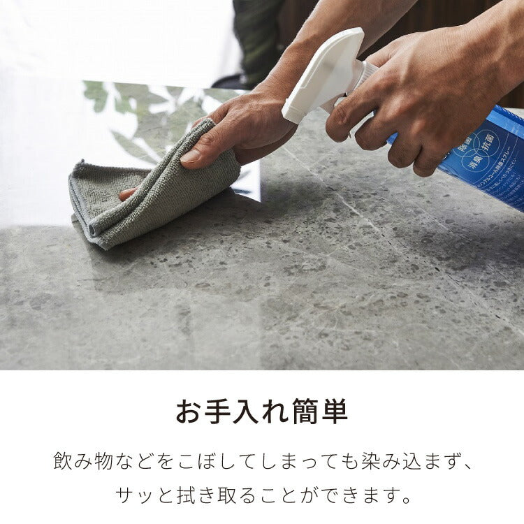 セラミック ダイニングテーブル 単品 伸縮 幅130~幅170 4人掛け 6人掛け 大理石調 伸縮テーブル 伸長式 ダイニング 耐水 耐熱 白 鏡面 傷がつきにくい(代引不可)