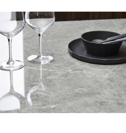 セラミック ダイニングセット 4人掛け 5点セット ダイニングテーブルセット 幅150 合皮 デザインチェア 鏡面 ダイニングチェア 耐水 耐熱 大理石調(代引不可)