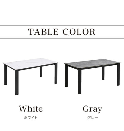 セラミック ダイニングセット 4人掛け 5点セット ダイニングテーブルセット 幅150 合皮 デザインチェア 鏡面 ダイニングチェア 耐水 耐熱 大理石調(代引不可)