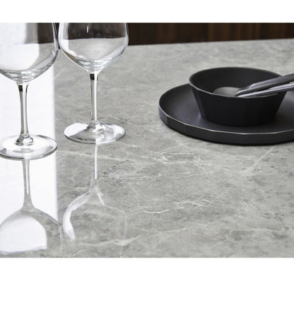 セラミック ダイニングセット 4人掛け 5点セット ダイニングテーブルセット 幅150 合皮 デザインチェア 鏡面 ダイニングチェア 耐水 耐熱 大理石調(代引不可)