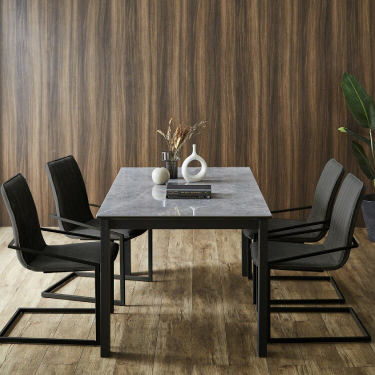 セラミック ダイニングテーブル 単品 幅150 4人掛け 大理石調 リビング テーブル ダイニング 耐水 耐熱 白 鏡面 傷がつきにくい おしゃれ 北欧 モダン(代引不可)