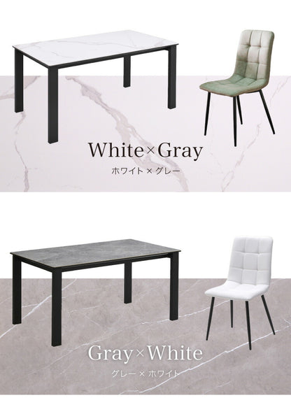 セラミック ダイニングセット 6人掛け 7点セット ダイニングテーブルセット 幅180 ファブリック アイアン 鏡面 ダイニングチェア 耐水 耐熱 大理石調(代引不可)