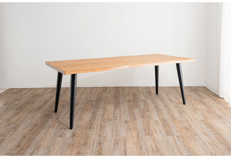 ダイニングセット 7点セットC スクエア/4本脚テーブル(大) チェア6脚 木製 スチール オーク 厚い 耐久性 おしゃれ 耳付き シンプル ナチュラル 温かみ 編み目 リビング ダイニングテーブル 食卓 椅子(代引不可)