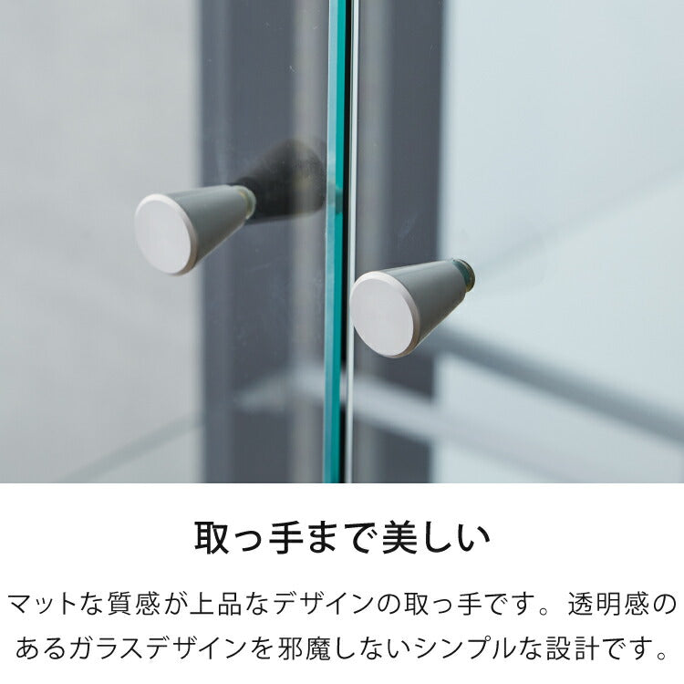 キッド65 コレクションラック 縦型ホワイトLEDライト付き コレクションケース 奥深 幅65 高さ160 奥行42 コレクションボード セラミック調 開梱設置無料 木製 ホワイト ブラック グレー キャビネット(代引不可)