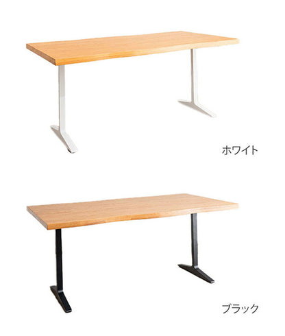 ダイニングセット 4点セットB T字脚テーブル ベンチ チェア2脚 木製 スチール オーク 重厚感 厚い 耐久性 おしゃれ 耳付き シンプル ナチュラル 自然 温かみ ステッチ リビング ダイニング 食卓 椅子(代引不可)