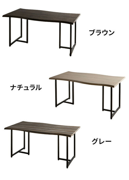 ダイニングテーブル 単品 幅160 4人掛け 6人掛け スクエア脚 アイアン脚 一枚板風 ヴィンテージ 奥行85 高さ72 天板厚み30mm おしゃれ 食卓テーブル リビングテーブル モダン インダストリアル(代引不可)