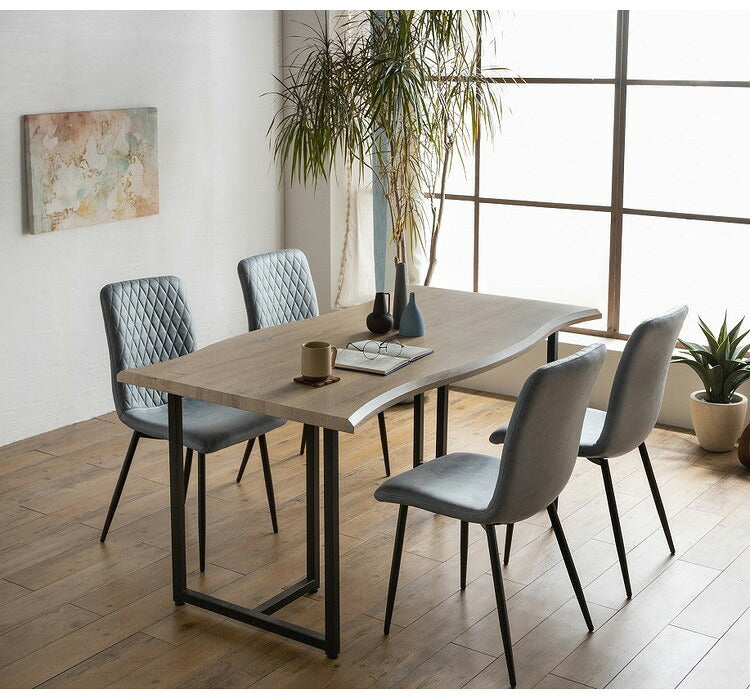 ダイニングテーブル 単品 幅160 4人掛け 6人掛け スクエア脚 アイアン脚 一枚板風 ヴィンテージ 奥行85 高さ72 天板厚み30mm おしゃれ 食卓テーブル リビングテーブル モダン インダストリアル(代引不可)