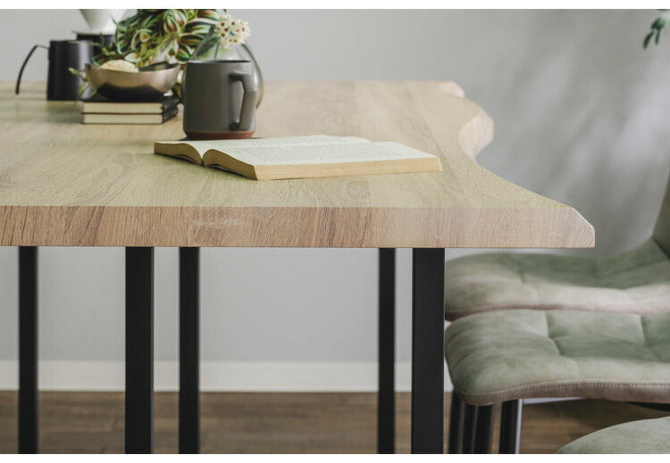 ダイニングテーブル 単品 幅180 4人掛け 6人掛け スクエア脚 アイアン脚 一枚板風 ヴィンテージ 奥行90 高さ72 天板厚み30mm おしゃれ 食卓テーブル リビングテーブル モダン(代引不可)