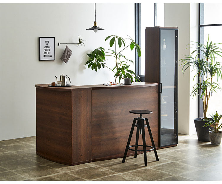 バーカウンター 日本製 幅90cm カウンターテーブル キッチンカウンター ハイカウンター ダイニング キッチン テーブル 大容量 間仕切り 対面 収納 棚 食器 スリム ラック インテリア おしゃれ 国産(代引不可)