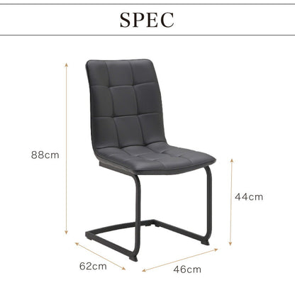 ダイニングチェア 2脚セット 2個組 チェア 椅子 いす 合皮 デザインチェア おしゃれ モダン 北欧 シンプル 背もたれ ホワイト インテリア 白 ブラック(代引不可)