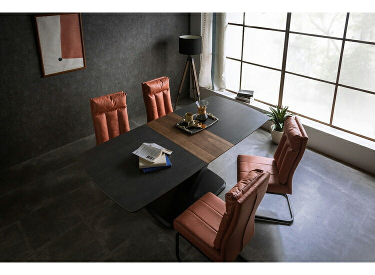 ダイニングチェア 2脚セット ハイバック スチール脚 レザー つや消し黒塗 シンプル おしゃれ 北欧 リビングチェア ダイニング椅子 いす イス 食卓 新生活(代引不可)