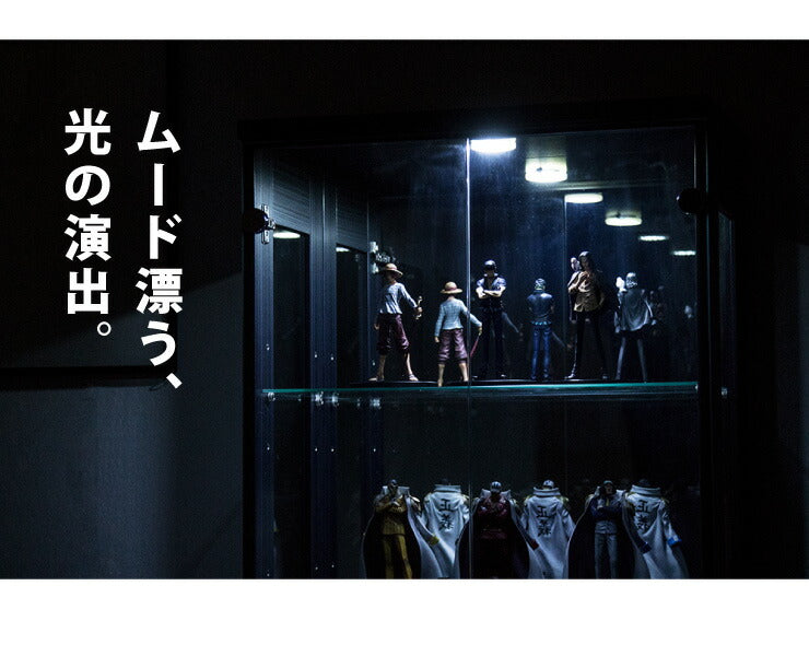 サラII 60 ロータイプ 段差式タイプ コレクションラック 幅60cm 高さ160cm 奥行40cm 開梱設置無料 大型フィギュアケース(代引不可)