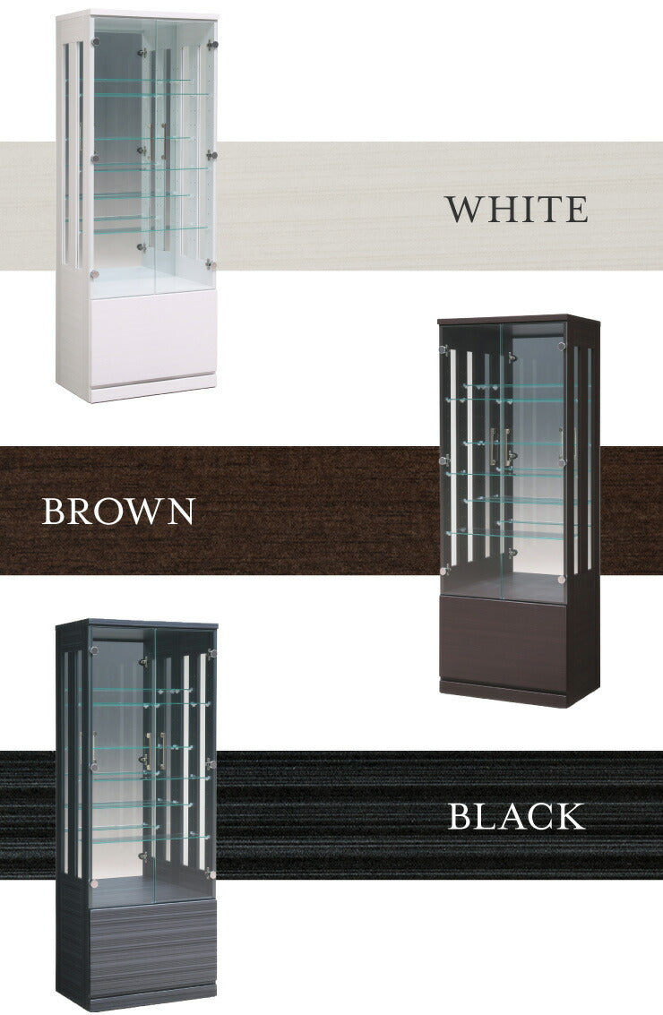 サラII 60 ロータイプ 段差式タイプ コレクションラック 幅60cm 高さ160cm 奥行40cm 開梱設置無料 大型フィギュアケース(代引不可)