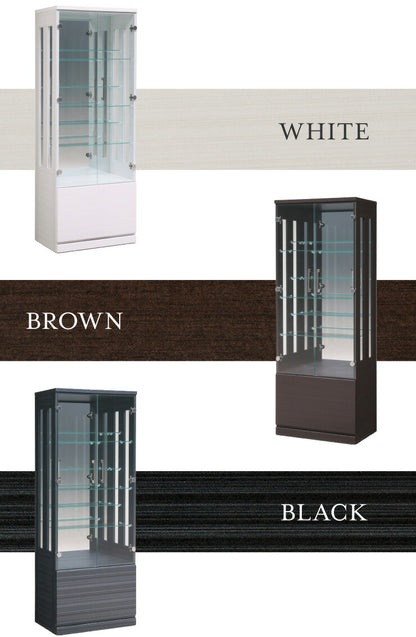 サラII 60 ロータイプ 段差式タイプ コレクションラック 幅60cm 高さ160cm 奥行40cm 開梱設置無料 大型フィギュアケース(代引不可)