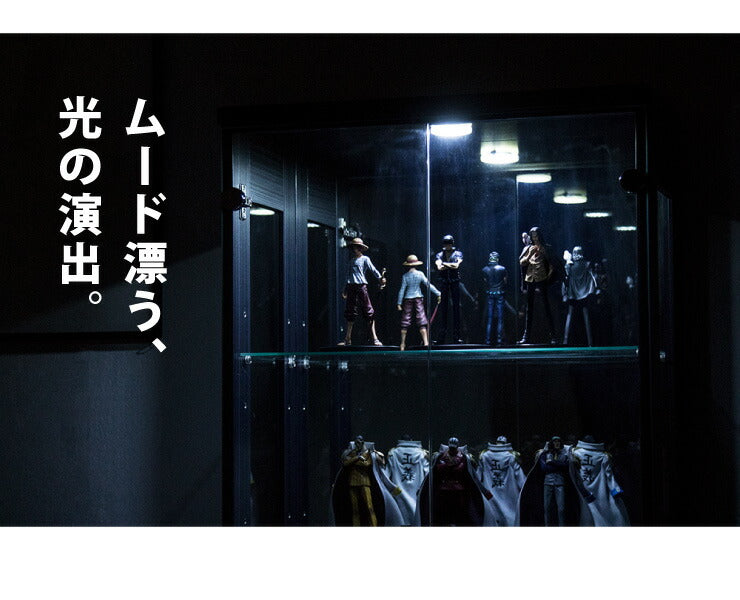 サラII 60 ハイタイプ 段差式タイプ コレクションラック 幅60cm 高さ180cm 奥行40cm 開梱設置無料 大型フィギュアケース(代引不可)