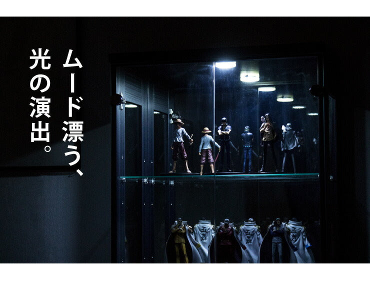サラII 60 ハイタイプ 段差式タイプ コレクションラック 幅60cm 高さ180cm 奥行40cm 開梱設置無料 大型フィギュアケース(代引不可)