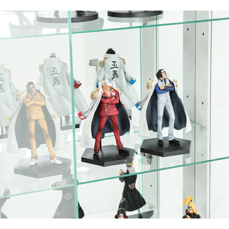 サラ60 ハイタイプ コレクションラック フィギュアケース コレクションケース コレクションボード 幅60cm 高さ180cm 奥行30cm 木製 ホワイト ブラック ブラウン ガラス棚 飾り棚 キュリオケース（代引不可）