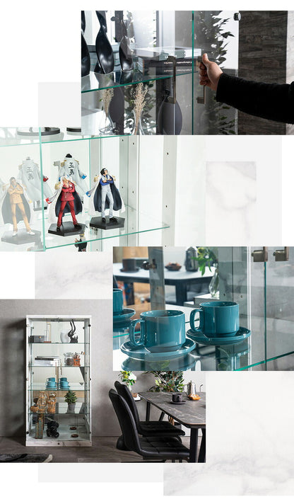 コレクションケース単品 幅80×奥行45×高さ160cm サラ80 ロータイプ sara サラ ワイドタイプ コレクションラック コレクションケース 完成品 開梱設置無料 大型フィギュアケース(代引不可)