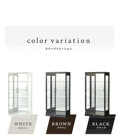 コレクションケース×LEDライトセット 幅80×奥行45×高さ160cm サラ80 ロータイプ sara サラ ワイドタイプ コレクションラック コレクションケース 完成品 開梱設置無料 大型フィギュアケース(代引不可)