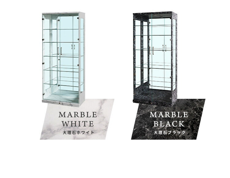 コレクションケース単品 幅80×奥行45×高さ180cm サラ80 ハイタイプ