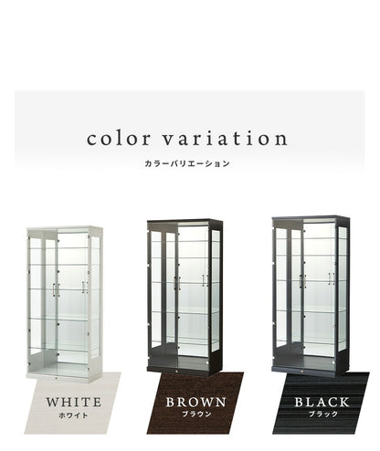 コレクションケース×LEDライトセット 幅80×奥行45×高さ180cm サラ80 ハイタイプ コレクションラック 深型 完成品 開梱設置無料 コレクションボード ハイタイプ フィギュア ケース 棚 led sara(代引不可)