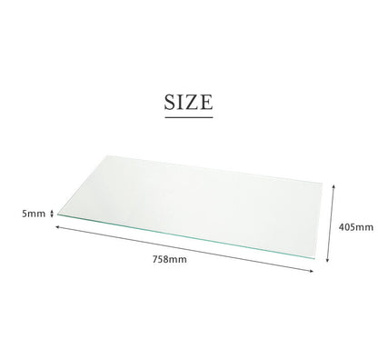 ※オプション サラ80 専用追加ガラス棚 ガラス板 棚板 追加用 ガラスのみ