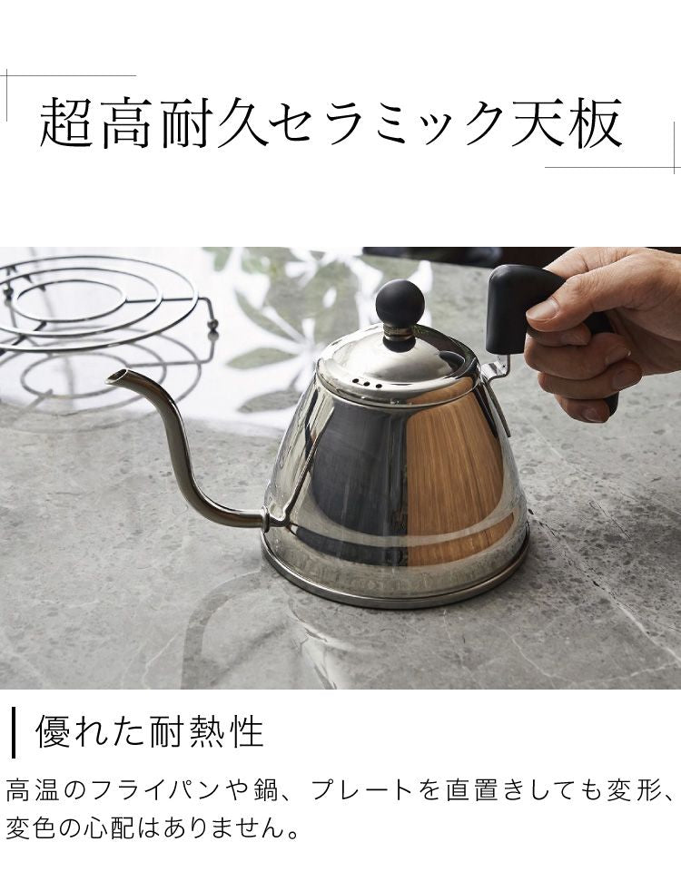 セラミック ダイニングセット 4人掛け 5点セット ダイニングテーブルセット ファブリック 鏡面 ダイニングチェア 耐水 耐熱 大理石調(代引不可)