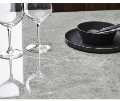 セラミック ダイニングセット 4人掛け 5点セット ダイニングテーブルセット ファブリック 鏡面 ダイニングチェア 耐水 耐熱 大理石調(代引不可)