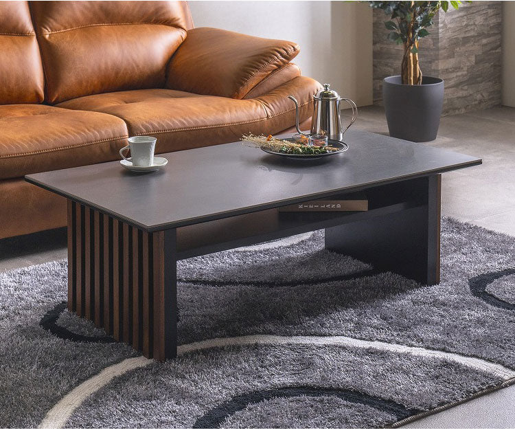 センターテーブル リビング セラミック天板 幅110cm ローテーブル スマート ロビー エントランススタイリッシュ リビング キズに強い 作業台 モダン 応接室 高級感 おしゃれ(代引不可)