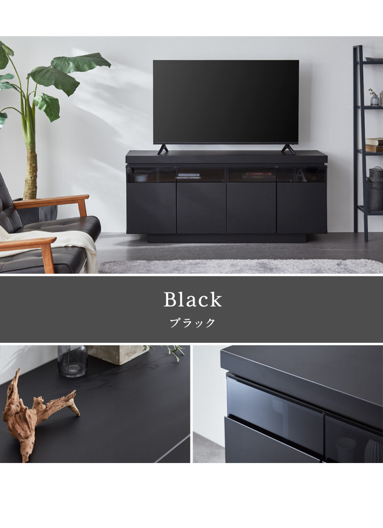 テレビ台 ハイタイプ 幅150 完成品 キャビネット ロースタイル シンプルモダン おしゃれ 大理石調 ホワイト 白 ブラック サイドボード テレビラック ローボード 収納 リビング ダイニング 高級感(代引不可)