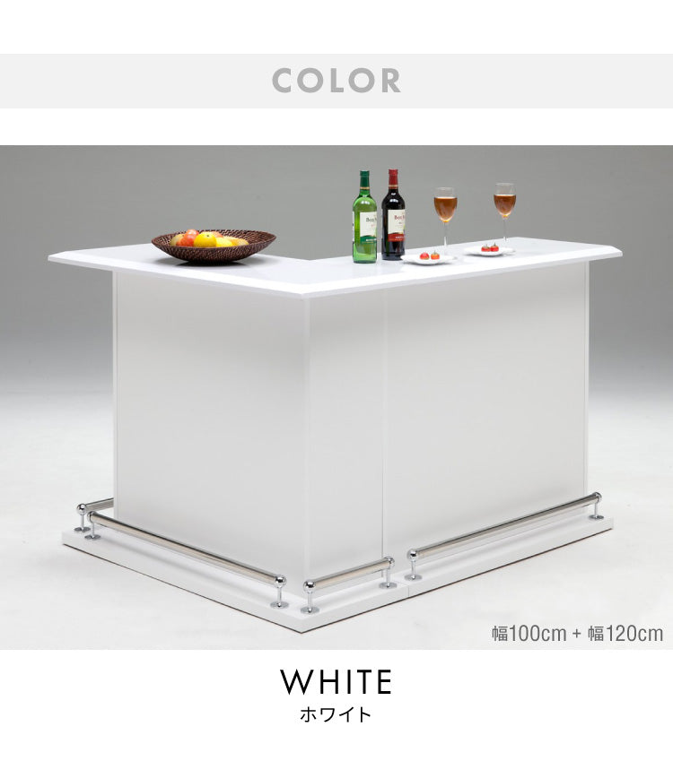 バーカウンター 幅100cm 高さ97 日本製 完成品 おしゃれ カウンターテーブル キッチンカウンター 収納 キッチン 収納 バーテーブル (代引不可)