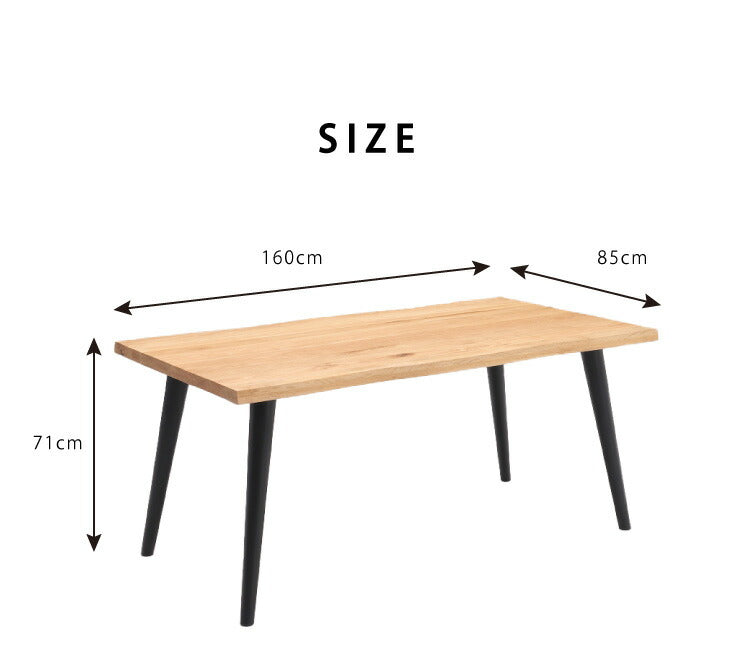 ダイニングテーブルセット ダイニング5点セット 4人掛け 160×85 肘付 テーブル チェア 4脚 アイアン 天板40mm厚 オーク 無垢材(代引不可)