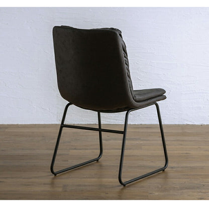 ダイニングチェア 2脚セット スチール脚 シンプル おしゃれ 北欧 レザー 2脚組 スタイリッシュ モダン 新生活 一人暮らし(代引不可)