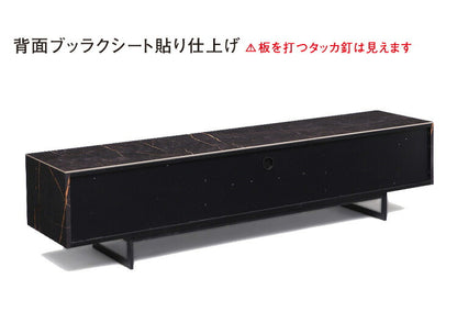 テレビ台 テレビボード 幅160 完成品 セラミック天板 鏡面 大理石調 ガラス ストーン柄 TV台 TVボード ローボード 白 ホワイト モノトーン 韓国インテリア おしゃれ(代引不可)
