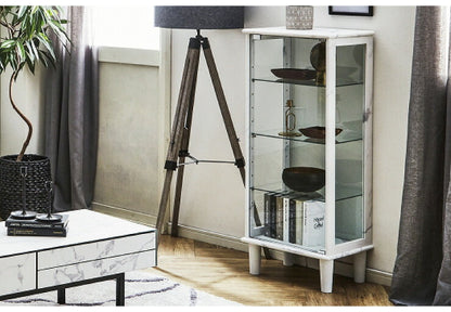 ヨーク50 コレクションラック コレクションケース 幅50 奥行35 高115 石目調 完成品 大理石風 ホワイト 白 ブラック(代引不可)