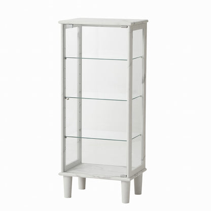 ヨーク50 コレクションラック コレクションケース 幅50 奥行35 高115 石目調 完成品 大理石風 ホワイト 白 ブラック(代引不可)