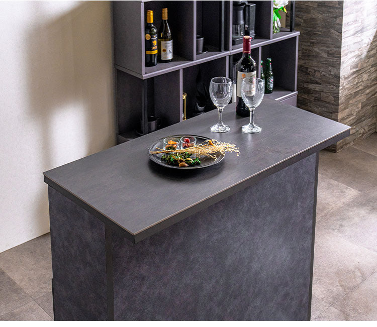 バーカウンター セラミック天板 幅100cm 日本製 完成品 おしゃれ キズに強い カウンターテーブル キッチンカウンター 収納 キッチン 収納 バーテーブル おうち時間 バーカウンター カウンター(代引不可)