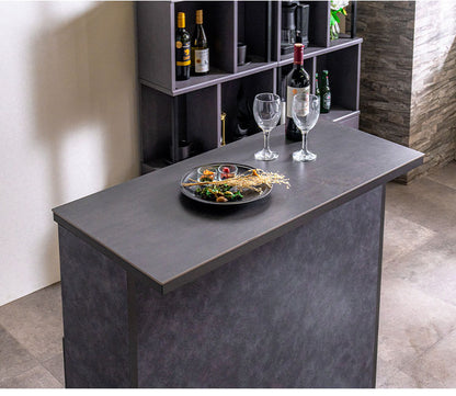 バーカウンター セラミック天板 幅100cm 日本製 完成品 おしゃれ キズに強い カウンターテーブル キッチンカウンター 収納 キッチン 収納 バーテーブル おうち時間 バーカウンター カウンター(代引不可)