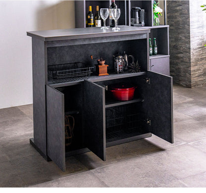 バーカウンター セラミック天板 幅100cm 日本製 完成品 おしゃれ キズに強い カウンターテーブル キッチンカウンター 収納 キッチン 収納 バーテーブル おうち時間 バーカウンター カウンター(代引不可)