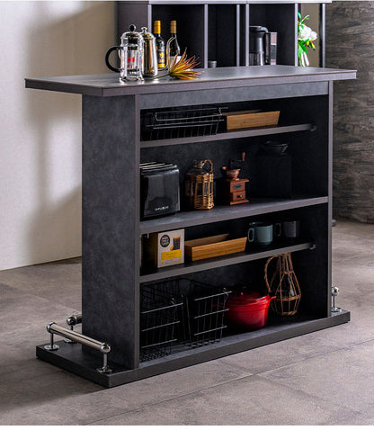 バーカウンター セラミック天板 幅120cm 日本製 完成品 おしゃれ キズに強い カウンターテーブル キッチンカウンター 収納 キッチン 収納 バーテーブル おうち時間 バーカウンター カウンター(代引不可)