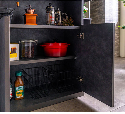 バーカウンター セラミック天板 L字セット(100 cm + 幅120cm) 日本製 完成品 キズに強い おしゃれ カウンターテーブル キッチンカウンター 収納 キッチン バーテーブル おうち時間(代引不可)