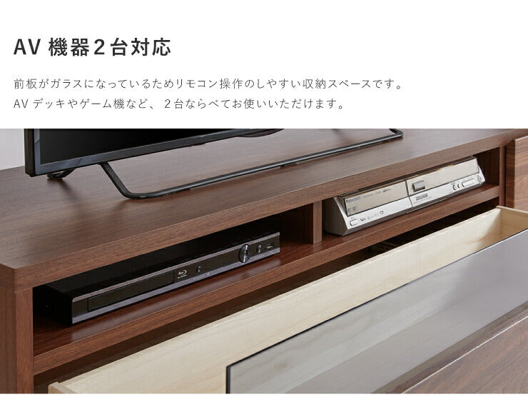 テレビ台 テレビボード 幅175 【国産 完成品 大川家具】 木製 ローボード ウォールナット柄 リビング収納 コンセント付き TV台 アイアン 日本製(代引不可)