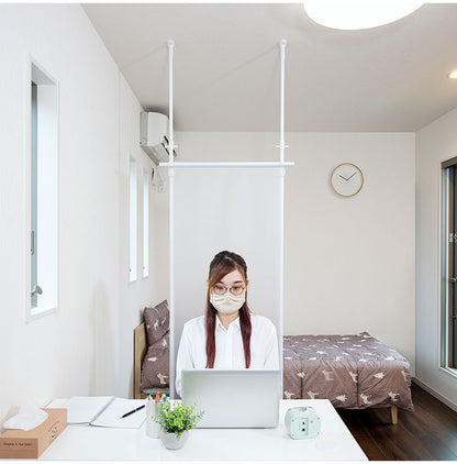 セキスイ つっぱり式パーテーション PT-1 積水樹脂 間仕切り スクリーン 突っ張り つっぱり コンパクト 省スペース 半透明 物干し(代引不可)