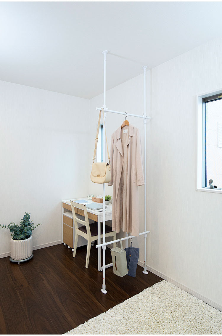 セキスイ つっぱり式パーテーション PT-1 積水樹脂 間仕切り スクリーン 突っ張り つっぱり コンパクト 省スペース 半透明 物干し(代引不可)